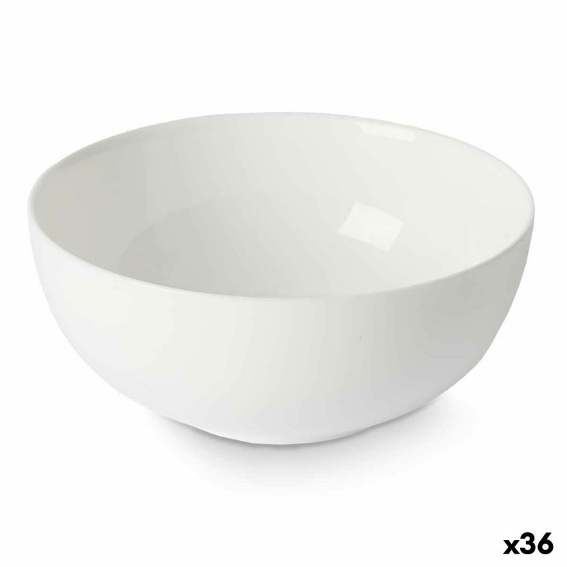Ciotola Vivalto LZKW-60 Bianco Vetro opalino 15 x 6,5 x 15 cm (36 Unità)