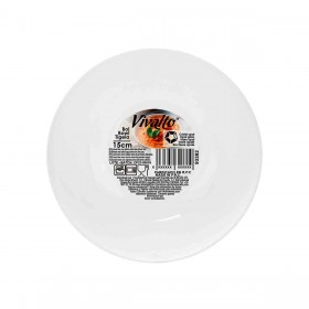 Ciotola Vivalto LZKW-60 Bianco Vetro opalino 15 x 6,5 x 15 cm (36 Unità)