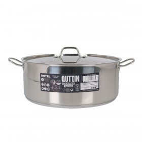 Casseruola con coperchio Quttin Alluminio 36 x 14 cm (2 Unità)