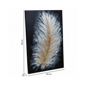 Quadro Alexandra House Living Nature Tela Legno di abete 90 x 3 x 60 cm