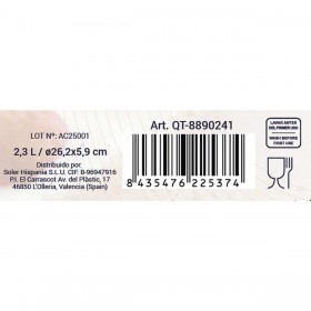 Pirofila da Forno Quttin   Vetro 2,3 L ø 26 x 5,9 cm (6 Unità)