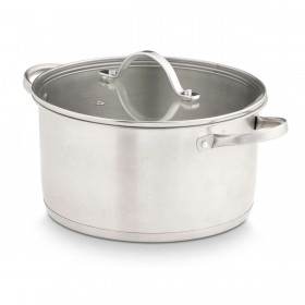Casseruola con coperchio Kinvara 17712/DO3 Argentato 31,7 x 16,5 x 24 cm