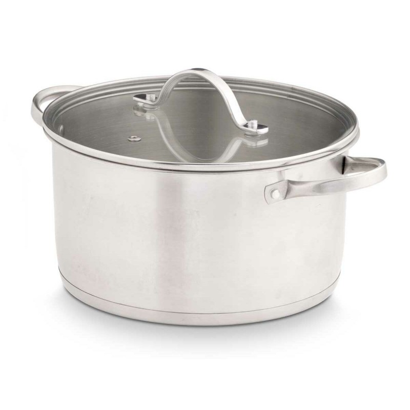 Casseruola con coperchio Kinvara 17712/DO3 Argentato 31,7 x 16,5 x 24 cm