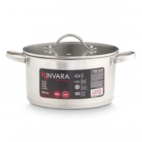 Casseruola con coperchio Kinvara 17712/DO3 Argentato 31,7 x 16,5 x 24 cm