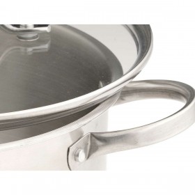 Casseruola con coperchio Kinvara 17712/DO3 Argentato 31,7 x 16,5 x 24 cm