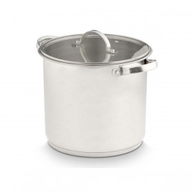 Casseruola con coperchio in vetro Kinvara 17396 Argentato 31 x 25 x 24 cm Induzione (4 Unità)