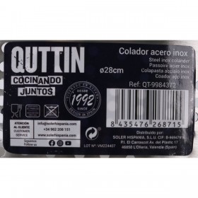 Colino Quttin Acciaio Ø 28,3 x 12,7 cm (8 Unità)