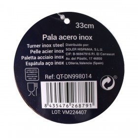 Paletta da Cucina Quttin    Acciaio inossidabile 33 x 8 cm (18 Unità)