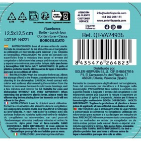 Porta pranzo Quttin   300 ml 12,5 x 12 x 5,8 cm (12 Unità)