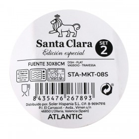 Ciotola per Aperitivi Santa Clara Horus 30 x 8 x 2 cm 2 Pezzi (2 Unità) (4 Unità)