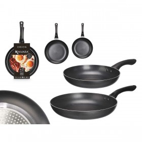 Set di padelle Kinvara 3 Nero Alluminio Bachelite 22,5 X 4,3 cm 26,4 x 4,7 cm (6 Unità)