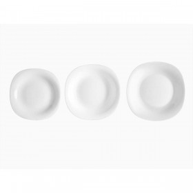 Set di Stoviglie Vivalto F-LFP95-85-90 Bianco Vetro opalino (2 Unità)