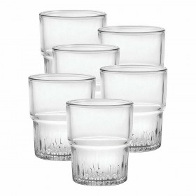 Set di Bicchieri Duralex Impilabile Trasparente 6 Pezzi 160 ml (12 Unità)