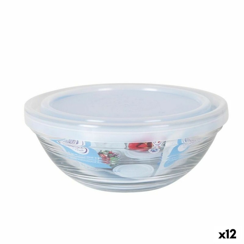 Porta Pranzo Rotondo con Coperchio Duralex FreshBox 310 ml (12 Unità)