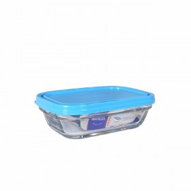 Portapranzo Rettangolare con Coperchio Duralex Freshbox 400 ml Azzurro (8 Unità)