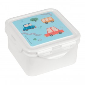 Porta pranzo Safta Coches Azzurro 13 x 7.5 x 13 cm