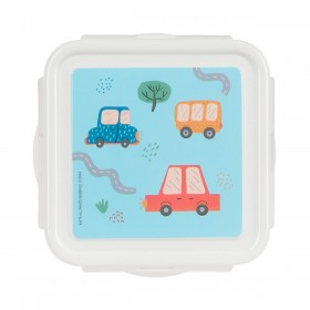 Porta pranzo Safta Coches Azzurro 13 x 7.5 x 13 cm