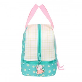Portamerenda Peppa Pig Pretty flowers Giallo Menta 20 x 20 x 15 cm