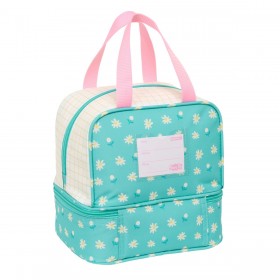 Portamerenda Peppa Pig Pretty flowers Giallo Menta 20 x 20 x 15 cm