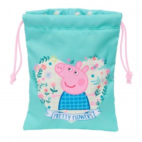 Portamerenda Peppa Pig Pretty flowers Giallo Menta