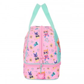 Portamerenda SuperKitties Rosa Turchese 20 x 20 x 15 cm
