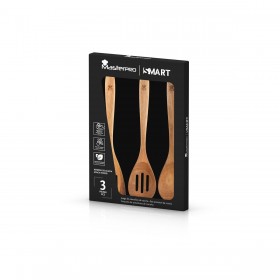 Set di Utensili da Cucina Masterpro Legno di acacia Marrone 3 Pezzi