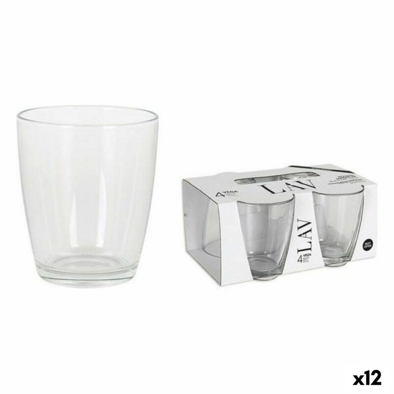 Set di Bicchieri LAV 65357 340 ml 4 Pezzi (4 Unità) (12 Unità)