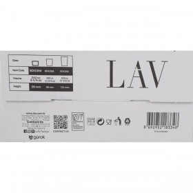 Set di Bicchieri LAV 4 Pezzi 240 ml (12 Unità)