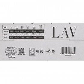 Set di Bicchieri LAV Aras 365 ml 4 Pezzi (12 Unità)