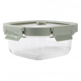 Porta pranzo Ermetico Lékué Vetro Borosilicato Quadrato 520 ml