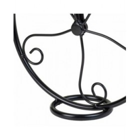 Supporto per Vaso Alexandra House Living Nero Ferro Piastrella Bicicletta 26 x 43 x 67 cm