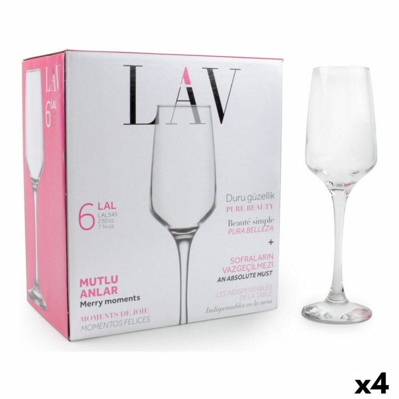Calice da champagne LAV Lal 6 Pezzi (4 Unità)