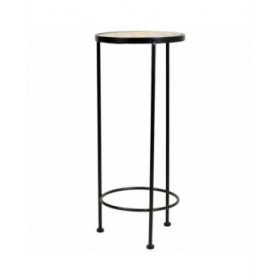 Supporto per Vaso Alexandra House Living Nero Ferro Piastrella 30 x 68 x 30 cm 3 Pezzi
