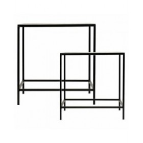 Supporto per Vaso Alexandra House Living Nero Ferro Piastrella 37 x 51 x 50 cm 2 Pezzi