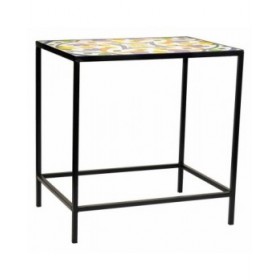 Supporto per Vaso Alexandra House Living Nero Ferro Piastrella 37 x 51 x 50 cm 2 Pezzi