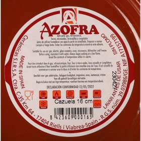 Teglia Azofra Argilla cotta 15 x 15 x 3,2 cm (24 Unità)