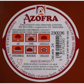 Teglia Azofra Argilla cotta 23 x 23 x 5,5 cm (7 Unità)