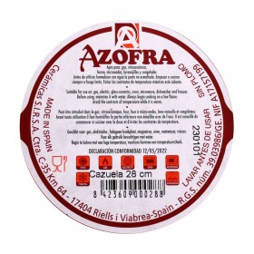 Teglia Azofra Argilla cotta 29 x 27 x 6,5 cm (4 Unità)