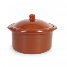 Pentola con Coperchio Azofra Argilla cotta 30,5 x 28 x 21 cm (3 Unità)