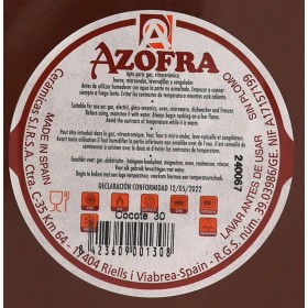 Pentola con Coperchio Azofra Argilla cotta 30,5 x 28 x 21 cm (3 Unità)