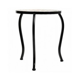 Supporto per Vaso Alexandra House Living Nero Ferro Piastrella 33 x 37 x 33 cm 3 Pezzi