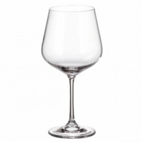 Set di calici da vino Bohemia Crystal Sira 600 ml 6 Pezzi (6 Unità) (4 Unità)