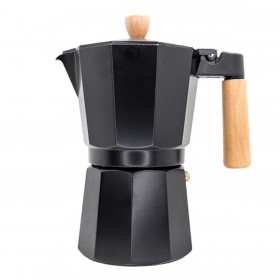 Caffettiera Italiana Vin Bouquet Alluminio 9 Tazze Nero
