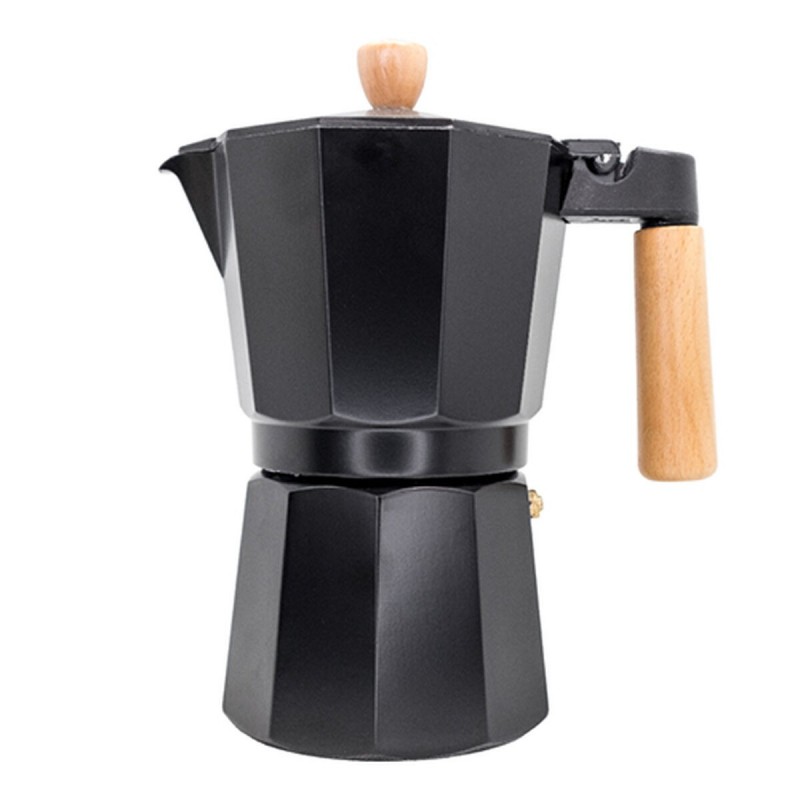 Caffettiera Italiana Vin Bouquet Alluminio 9 Tazze Nero