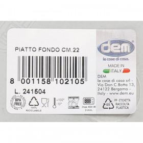 Piatto Fondo Dem Inside Blu scuro (36 Unità)