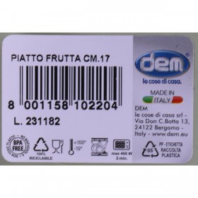 Piatto da Dolce Dem Inside 17 x 17 x 1,5 cm (36 Unità)