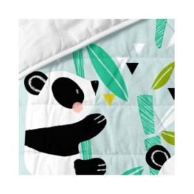 Trapunta HappyFriday Moshi Moshi Azzurro 200 x 260 cm Panda