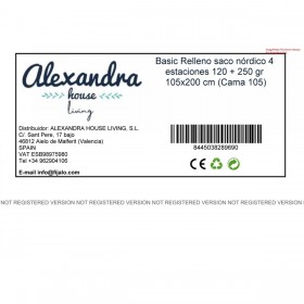 Piumino Letto HappyFriday Basic Bianco 120 + 250 g/m² 105 x 200 cm (2 Pezzi)