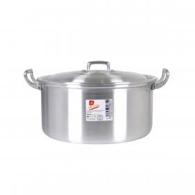 Casseruola con coperchio Alluminio 31,3 x 26,5 x 13,5 cm (8 Unità)