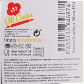 Casseruola con coperchio Alluminio 44 x 39 x 21 cm (2 Unità)